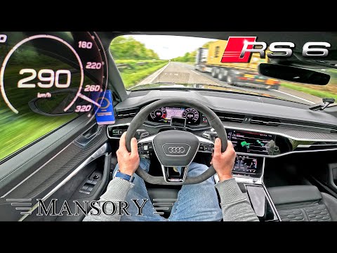 AUDI RS6 C8 MANSORY on the UNLIMITED AUTOBAHN!