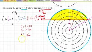 Math 1150 Section 11.5(2) Areas and Lengths in Polar Coordinates