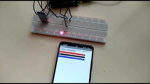 Controlling an RGB using arduino and app inventor