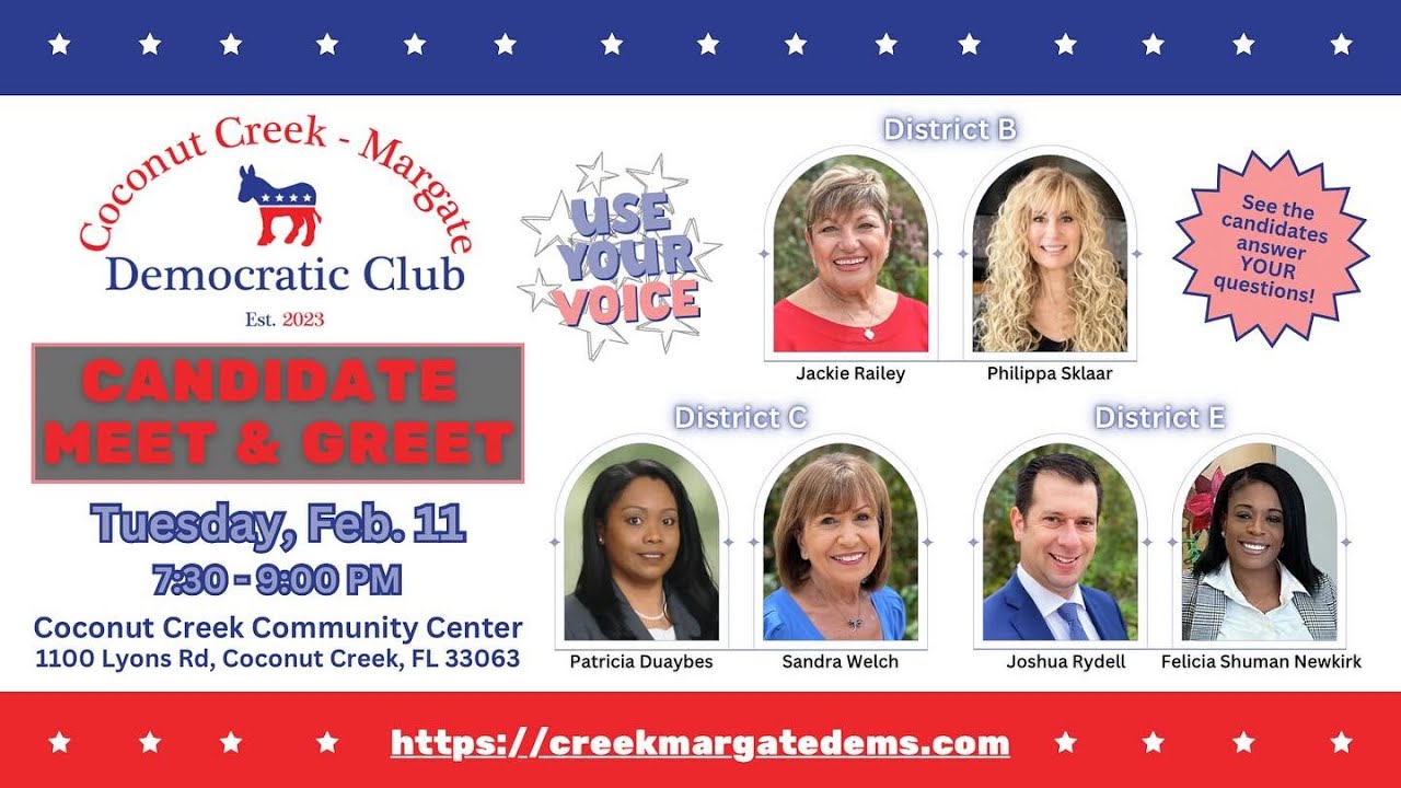 Coconut Creek 2025 Candidates Meet & Greet
