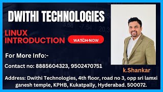 Dwithi Technologies  Linux introduction