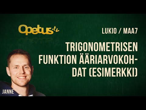 Video: Kuinka Löytää Funktion Maksimipiste