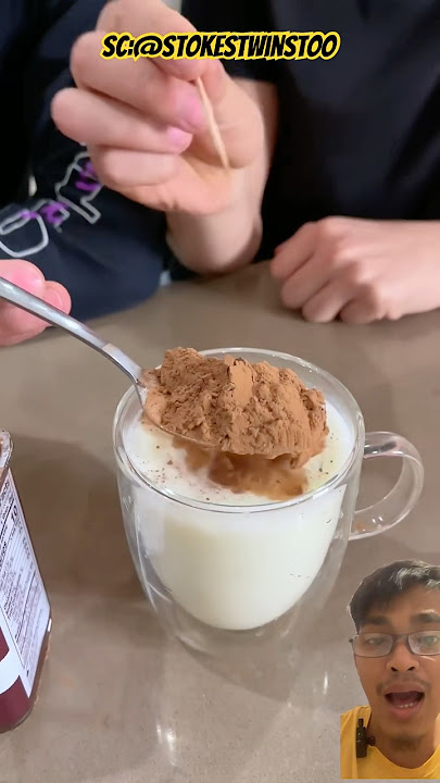 SUSU BUBUK COKLAT MENOLAK BASAH ⁉️ #food #funny #recipe #oreo #comedy