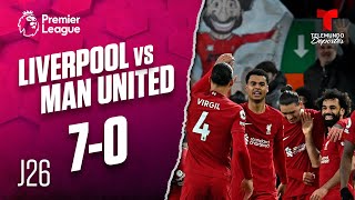 Highlights & Goals: Liverpool vs. Man. United 70 | Premier League | Telemundo Deportes