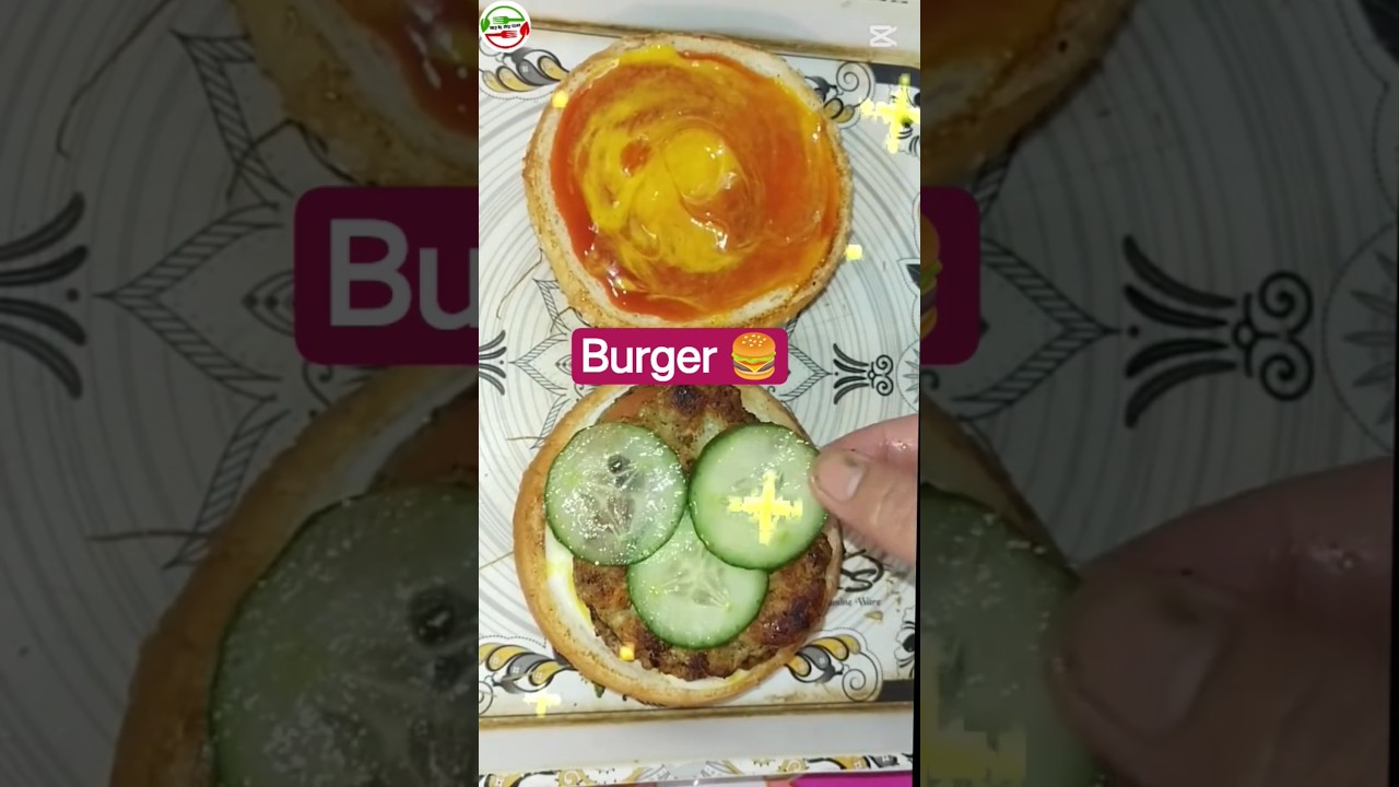 How to Make Chicken Kabab Burger 🔥🍔 