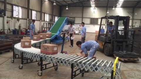 Truck Loading Conveyor,Flexible Powered Roller Conveyor