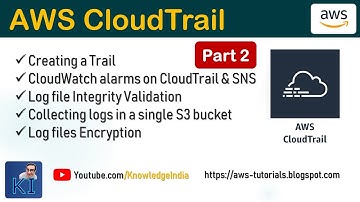 AWS CloudTrail - Part 2 - Pushing CloudTrail Logs to CloudWatch Logs & Creating Alarms | DEMO