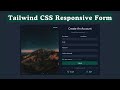Responsive Registration Using Tailwind CSS and JavaScript