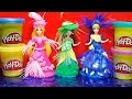 Плей до Принцессы Дисней Карнавал Play doh Disney Princess Magiclip Fancy Dresses Cinderella Belle