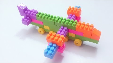 Satisfying DIY Blocks Airplane - Building Blocks ASMR - Lego Blocks - Aeli Building Blocks