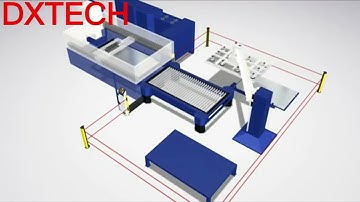 DXTECH-Robot Arm Automatic Loading and Unloading System for Laser Cutting
