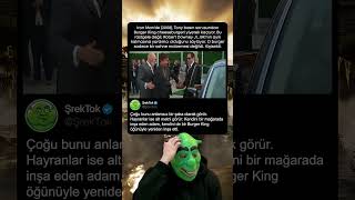 Iron Man'de (2008), Tony Basın Sorusundan Burger King Cheeseburgeri Yiyerek Kaçıyor