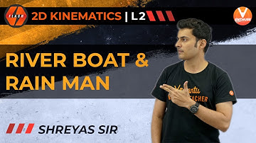 2D Kinematics L-2 | River Boat & Rain Man | JEE Physics | Flash Series | Shreyas Sir | V JEE Enthuse