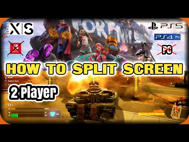 Fortnite Split Screen Mode  How to play with local friends on PS4 and Xbox  - GameRevolution