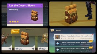 Let The Desert Bloom. Limited Time! Serenitea Pot Loot. Hoyolab Web Event | Genshin Impact