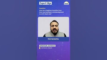 How can a beginner transition from front end and back end development to a full stack role?
