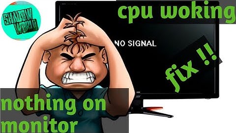 cpu and gpu working but black monitor and no signal to mouse and keyboard