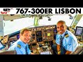 Piloting the BOEING 767-300ER from Lisbon | Cockpit Views