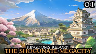 Kingdoms Reborn MEGACITY - The PERFECT Start As Japan || HARD Settings City Builder Survival 01