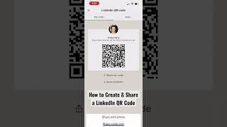 How to create and share a QR code for your LinkedIn profile screenshot 1