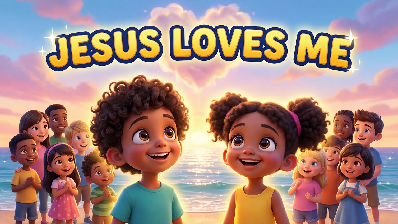 Jesus Loves Me 💛 | Christian Song for Kids | Bible Worship Fun ...