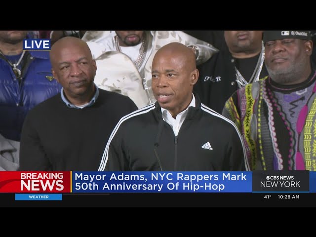 Transcript: Mayor Adams Hosts Reception to Celebrate 50th Anniversary of  Hip Hop