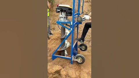 The complete process of operating professional soil drilling equipment