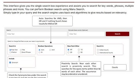 Mastering Legal Research with Manu Search | Manupatra