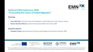 National EMN Conference 2020: “Forecasting the Future of Global Migration” Opening