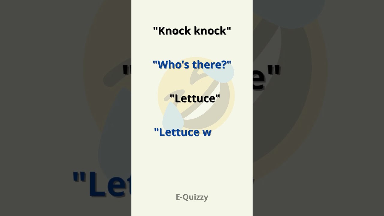 Knock Who S There Funniest Jokes Ever KnockKnock English