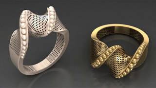 How to make twisted ring in matrix - timelapse -  تایملپس ساخت انگشتر در نرم افزار ماتریکس screenshot 4