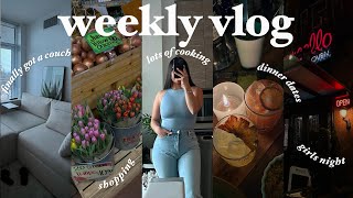 WEEKLY VLOG | COUCH FINALLY ARRIVED! LOTS OF COOKING + DINNER DATE + SUNDAY GIRLS NIGHT + SHEIN HAUL