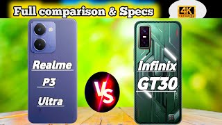 Realme P3 ultra Vs infinix GT 30 5G : Full comparison ❓🤔 Specs, price in india 