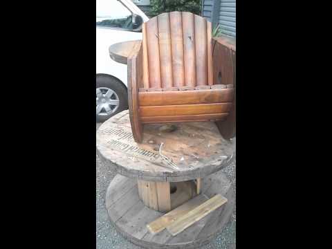 Cable Spool Chair Youtube