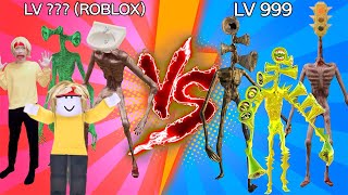 Team Siren Head vs Siren Head level up boss vs Human Hulk #17 with ROBLOX