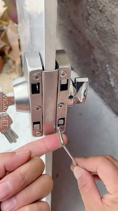 Product Link in Bio ( 355 ) 🚀 Sliding Door Stainless Steel Safety Glass Door Lock