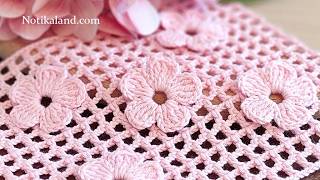 The Easiest Way to Crochet Stunning Floral Netting Step by Step
