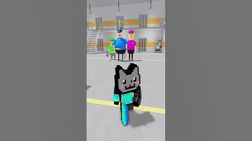 Cyan Nyan Cat troll Police 🌈 #shorts #roblox #nyancat