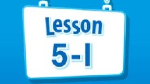 Math Envision English Lesson 5-1
