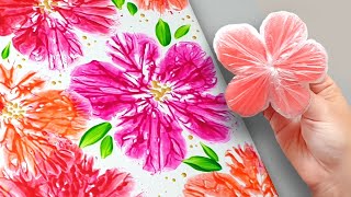 (900) Full of beautiful flowers | Easy painting ideas | Fluid Acrylic | Designer Gemma77