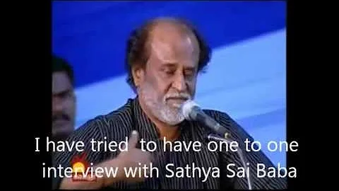 Rajnikanth on Sathya Sai Baba