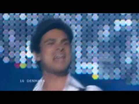 Eurovision 2008 Final Denmark Simon Mathew - All Night Long