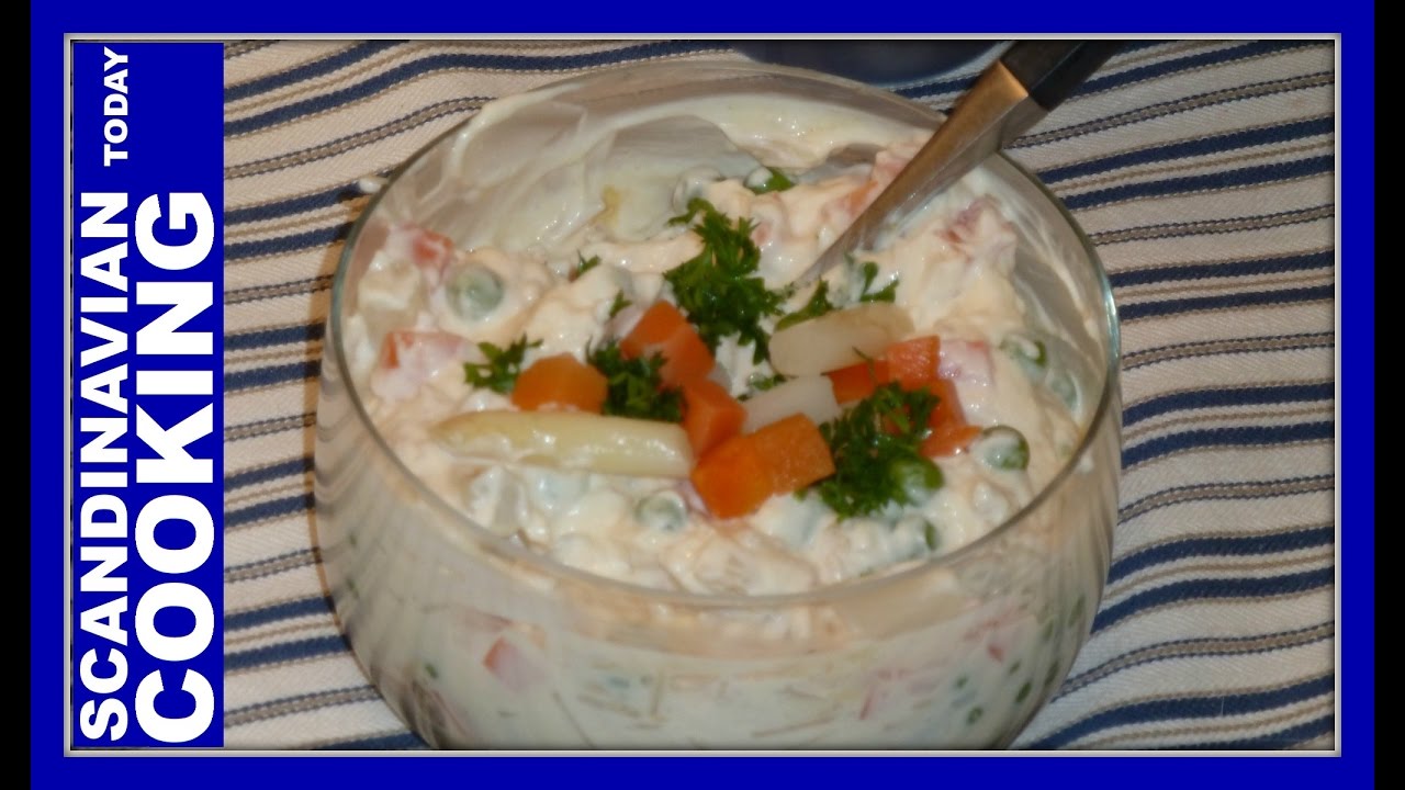 Italian Salad (Italiensk Salat) Recipe. A Danish Topping For Open-Face Sandwiches.