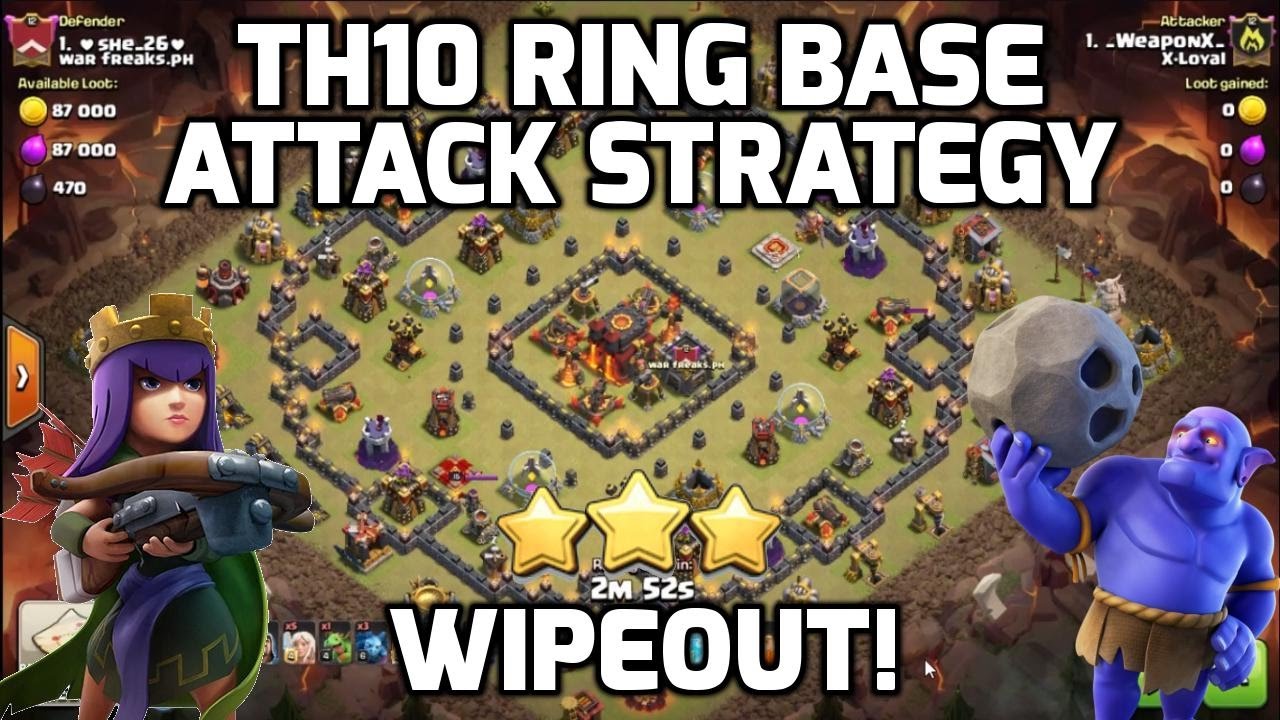 how to attack th9 ring base - YouTube