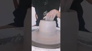 Throwing a Stonewear Pottery Lidded Jar on the Wheel