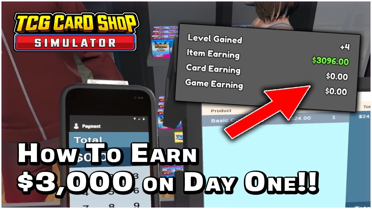 Get Rich Quicker! - $3,000 on DAY 1 in TCG Card Shop Simulator