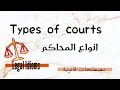 انواع المحاكم مصطلحات قانونية باللغة الانجليزية     