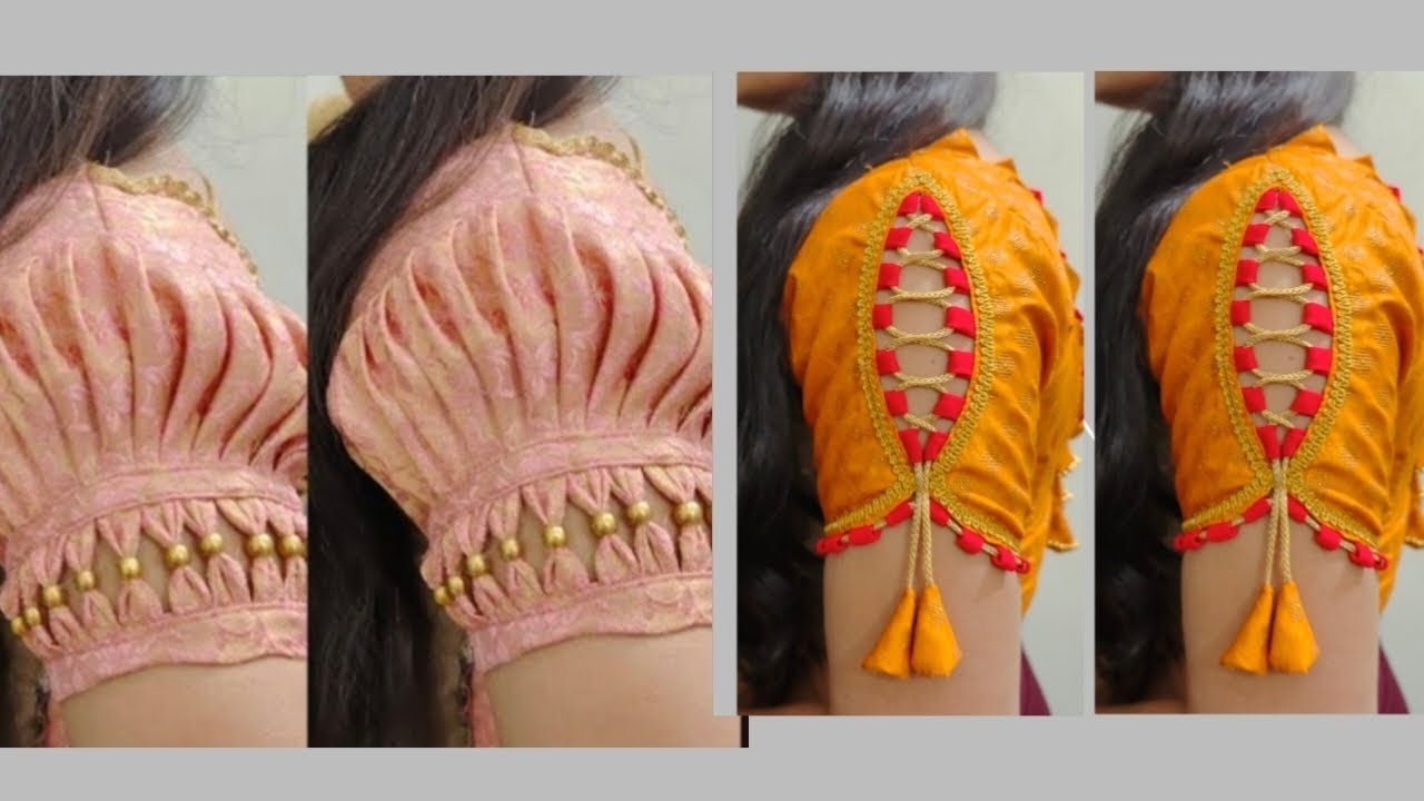 2 Beautiful sleeves designs cutting and stitching designer sleeves