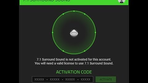 How to get Razer Surround Sound 7.1 ^2020^