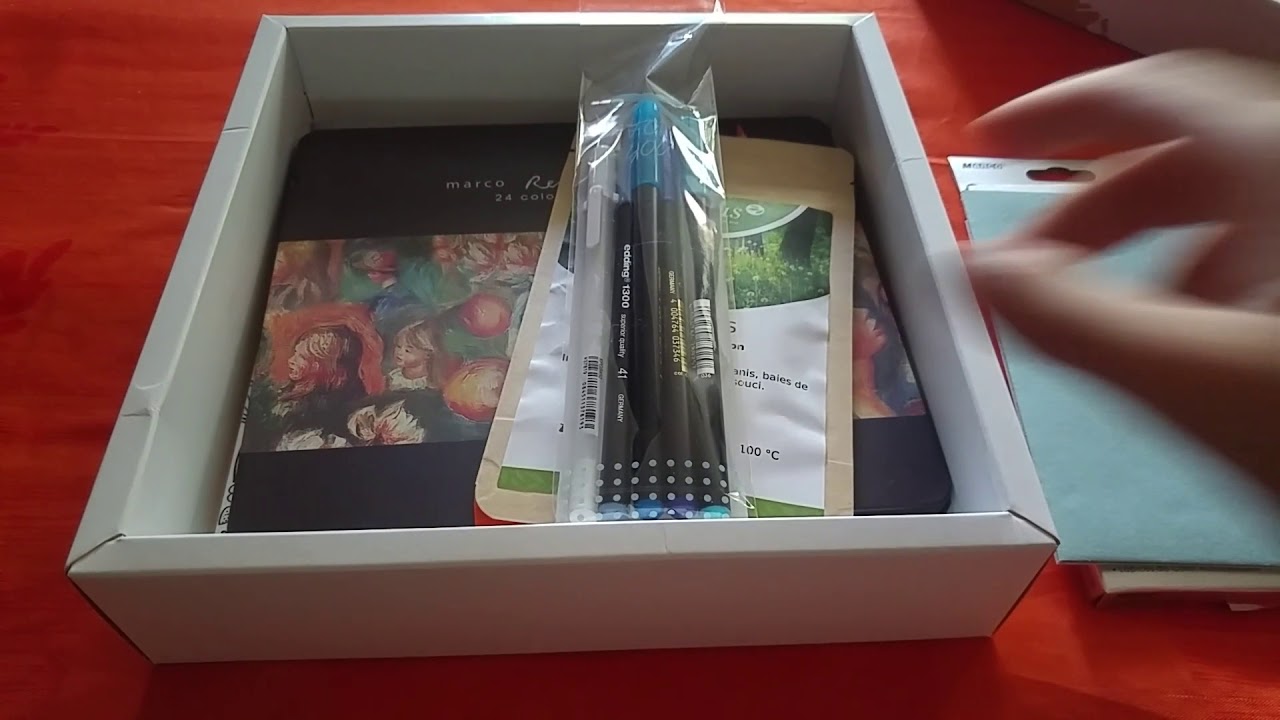Inkybox la box de coloriage d'août 2017 - YouTube